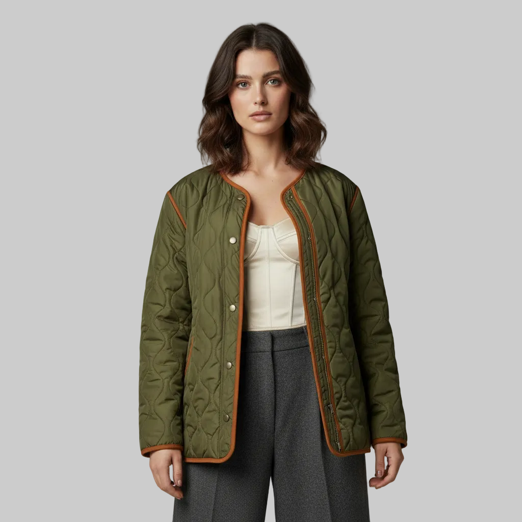 Women's Quilted Trim Jacket