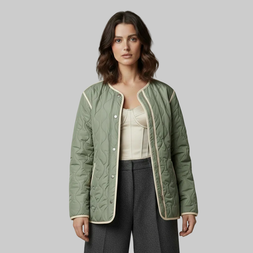 Women's Quilted Trim Jacket