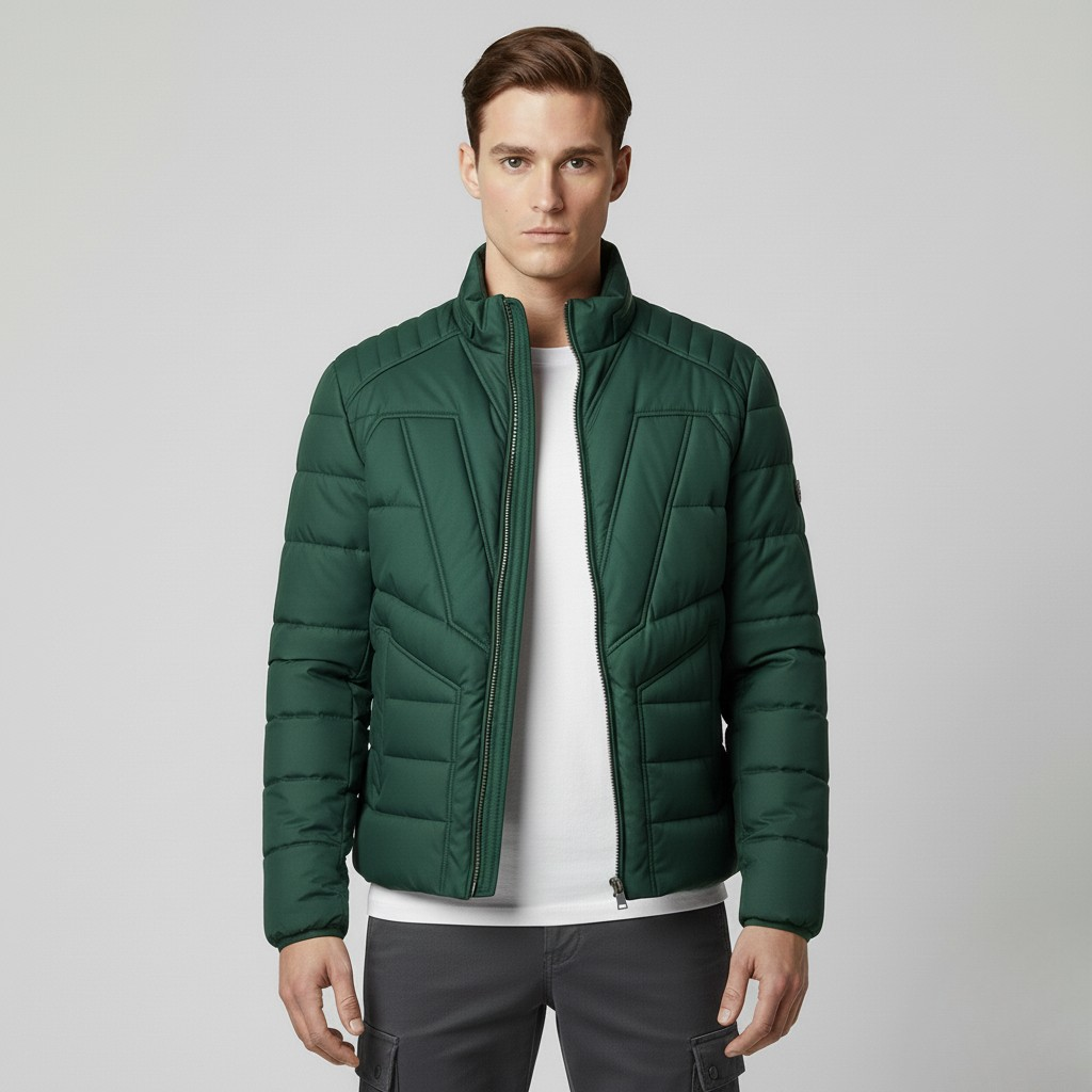 Men's Puffer Moto Jacket