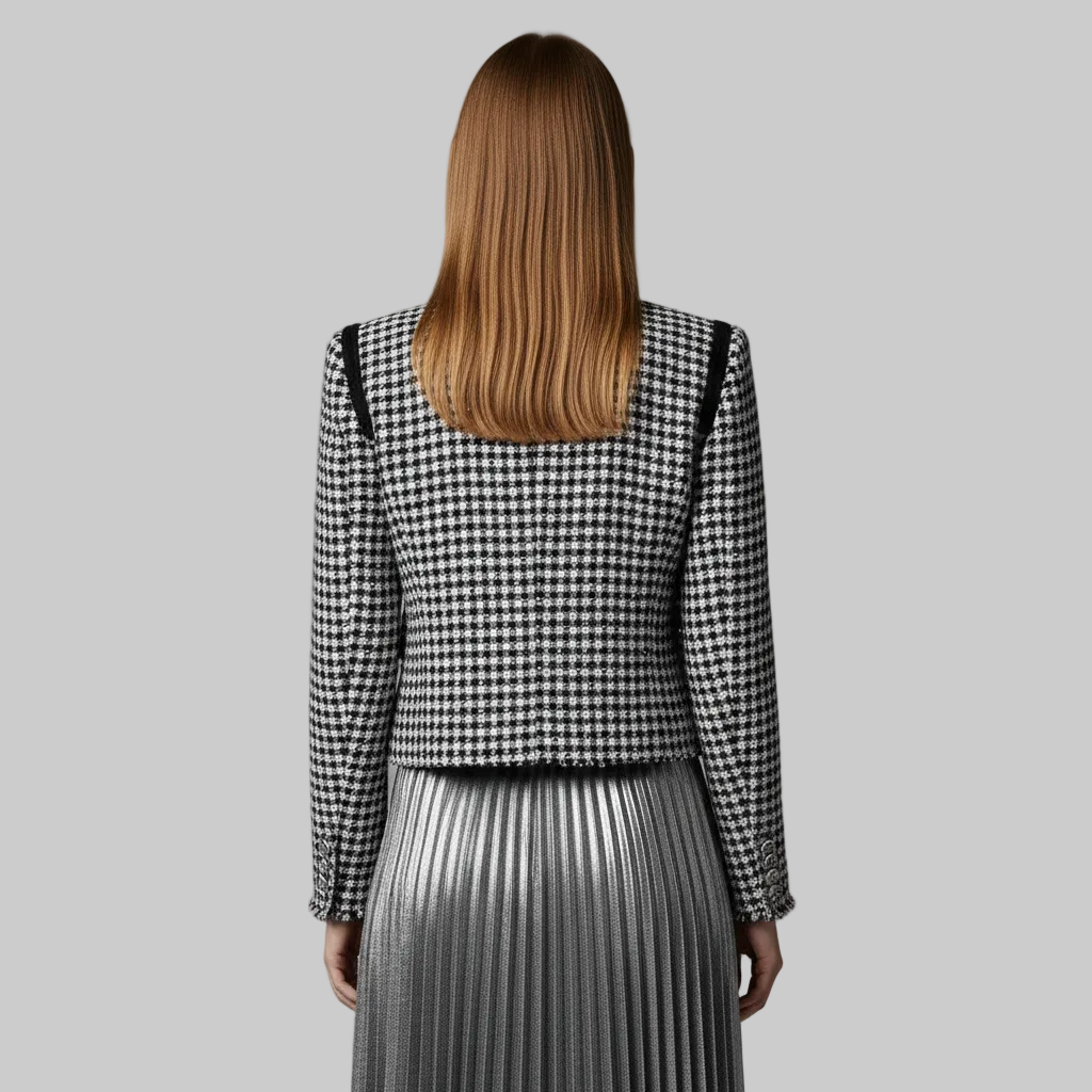 Women's Tweed Button Jacket