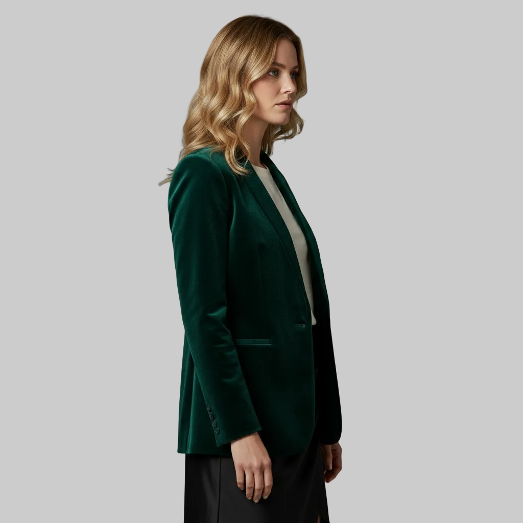 Women's Velvet Tailored Blazer