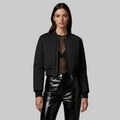 Women's Quilted Bomber Jacket