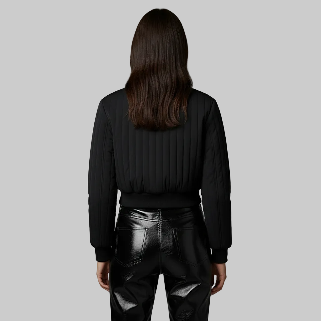 Women's Quilted Bomber Jacket